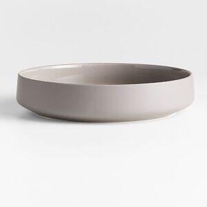 New! Crate&Barrel Porcelain Pasta Bowl in Taupe